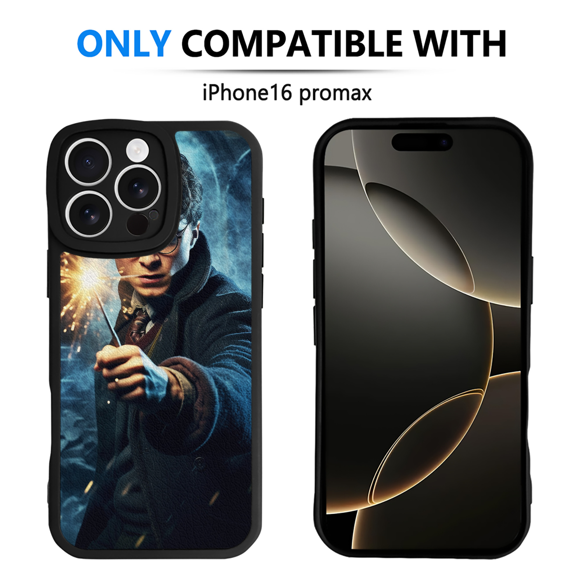 （画像用） Harry Potter ハリー・ポッターシリーズ 【iPhone 16シリーズ対応】シリコンスマホケース（レザー調） 材質：シリコン